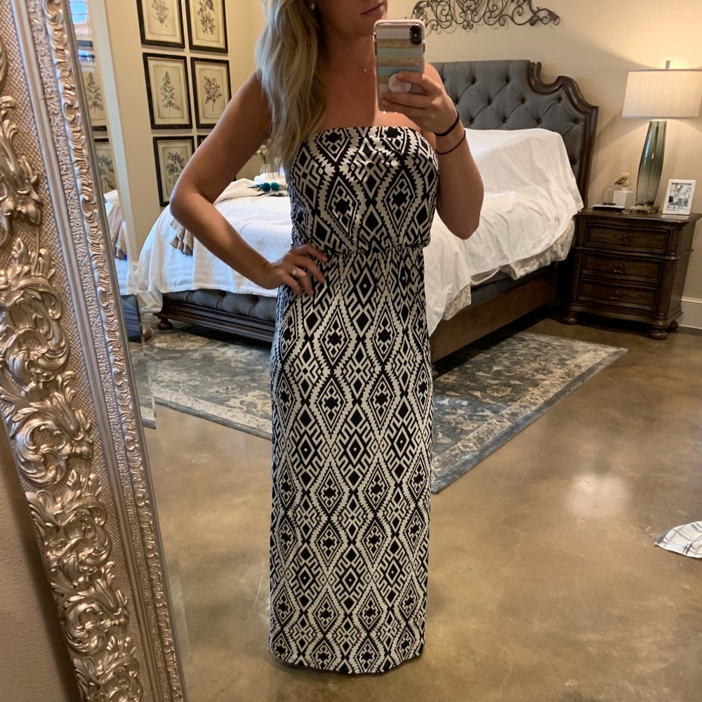 Black and White Maxi Dress